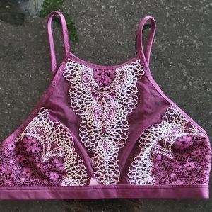 Victoria's Secret Fir Floral Lace Bralette Small
